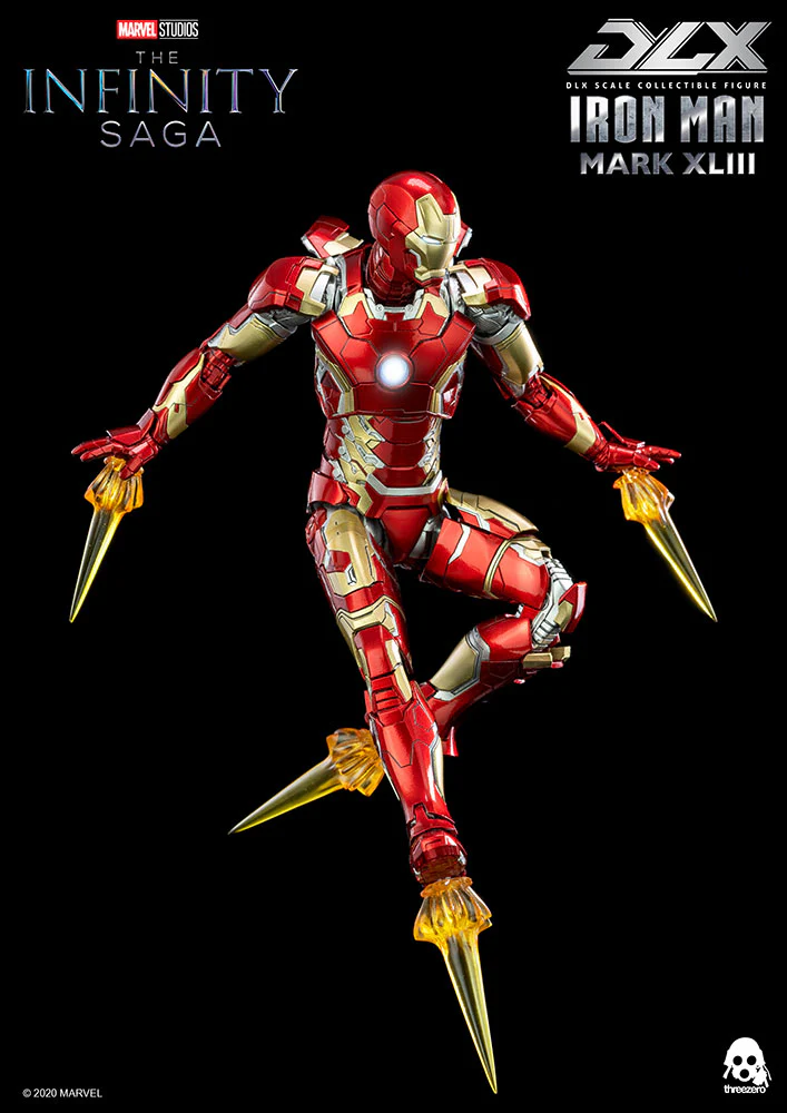 The Avengers Infinity Saga 6 Inch Action Figure Deluxe - Iron Man Mark XLIII Threezero 907534 - Image 2