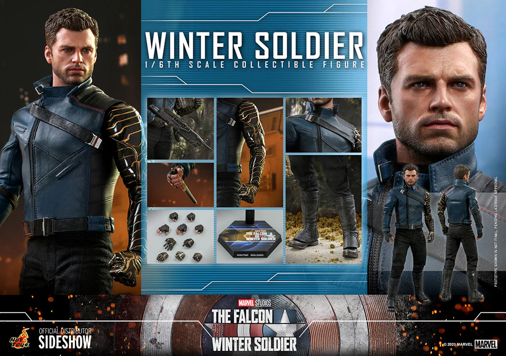 The Falcon and The Winter Soldier 12 Inch Action Figure 1/6 Scale - Winter Soldier Hot Toys 908033 - Image 3