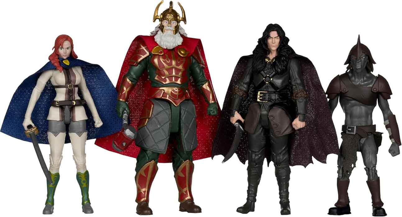 The Lord Of The Rings The War of the Rohirrim 4 Inch Action Figure Box Set Exclusive - 4-Pack Gold label - Image 2