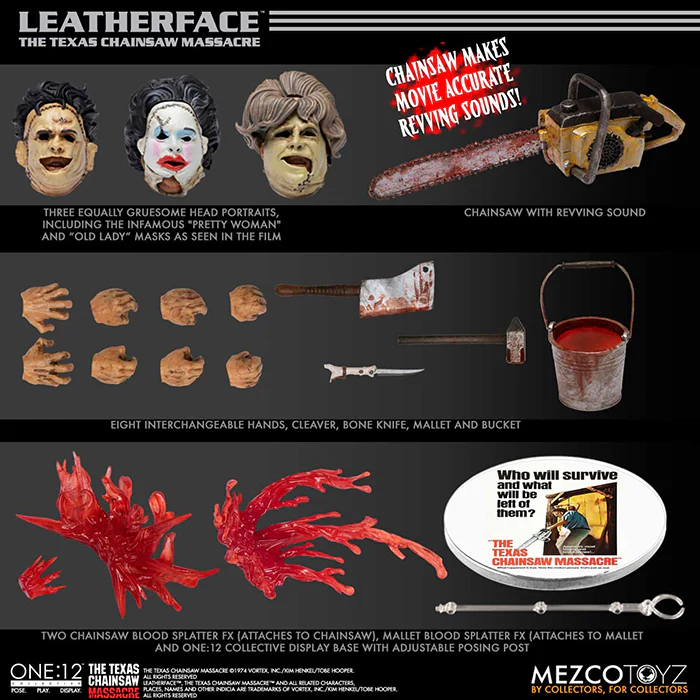 The Texas Chainsaw Masacre 6 Inch Action Figure One-12 Collective - Leatherface Deluxe - Image 2