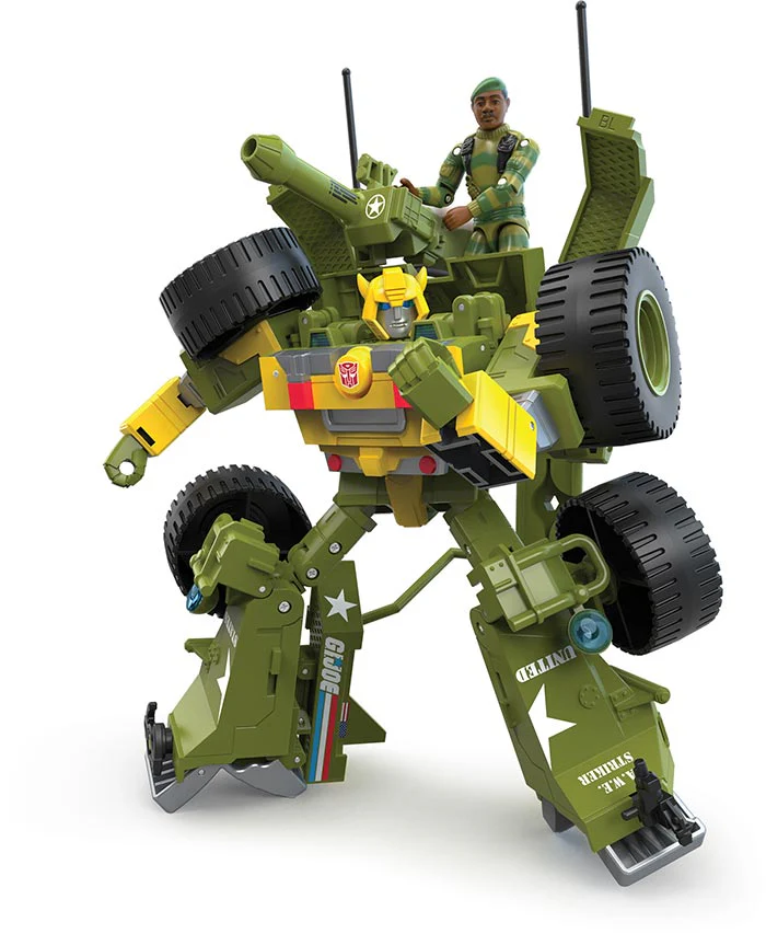 Transformers Collaborative G.I. Joe Mash-Up 9 Inch Action Figure - Bumblebee A.W.E. Striker & Lonzo Stalker Wilkinson - Image 2
