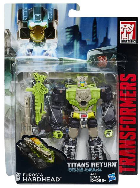 Transformers Generations Titans Return 6 Inch Action Figure Deluxe Class - Hardhead with Furos (Slight Shelf Wear Packaging)