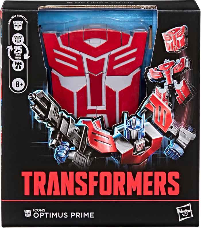 Transformers Icons 7 Inch Action Figure Voyager Class - Optimus Prime Logo Symbol (Pre-Order Ships Sept. 2026)