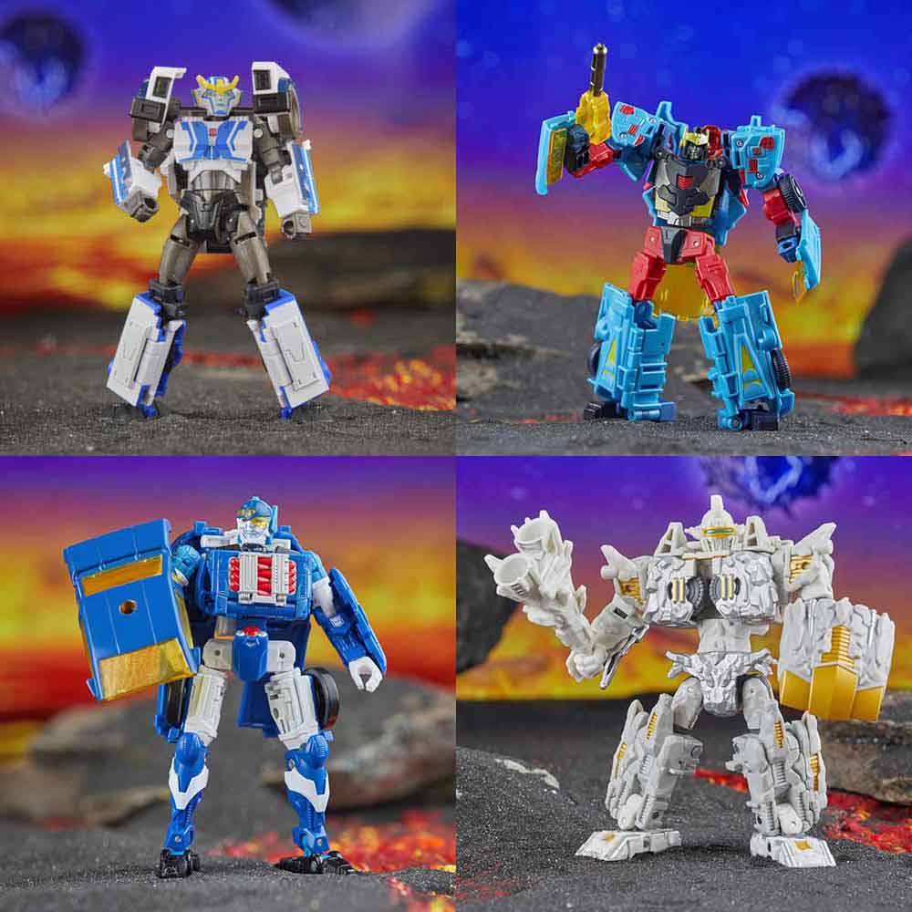 Transformers Legacy United 6 Inch Action Figure Deluxe Class (2024 Wave 3) - Set of 4 (Nucleous - Sideburn - Hot Shot - Strongarm) - Image 2