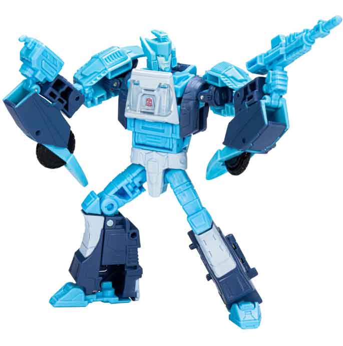 Transformers Legacy Velocitron 5 Inch Action Figure Deluxe Class Exclusive - Blurr - Image 2