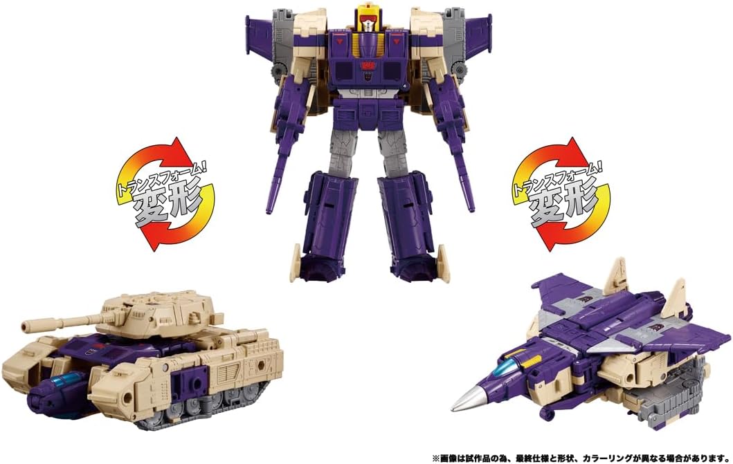 Transformers Masterpiece T-Spark 7 Inch Action Figure 3-Pack - Triple Takeover (Starscream - Blitzwing - Astrotrain) - Image 3