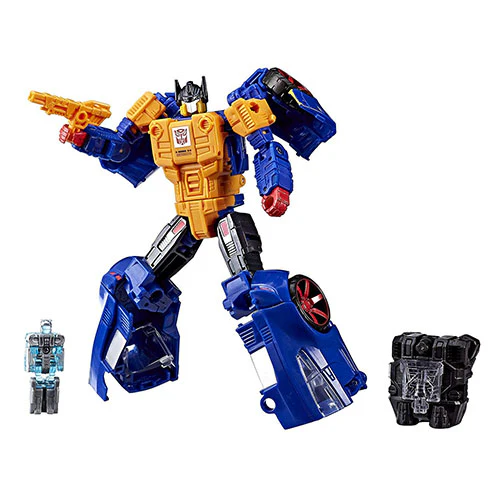 Transformers Power Of The Primes 6 Inch Action Figure Exclusive Deluxe Class - Punch-Counterpunch and Prima Prime (Slight Shelf Wear Packaging) - Image 2