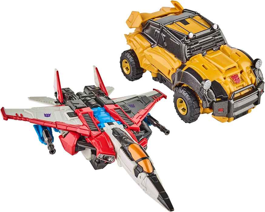 Transformers Reactivate 6 Inch Action Figure Deluxe Class 2-Pack - Starscream & Bumblebee - Image 3
