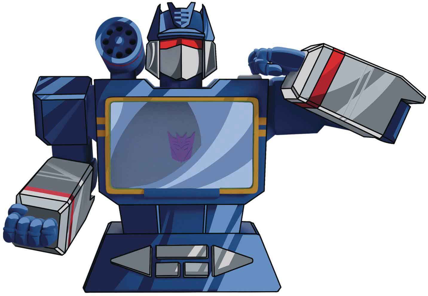 Transformers Resin Business Card Holder 6 Inch Bust Statue Exclusive - Soundwave - Image 2