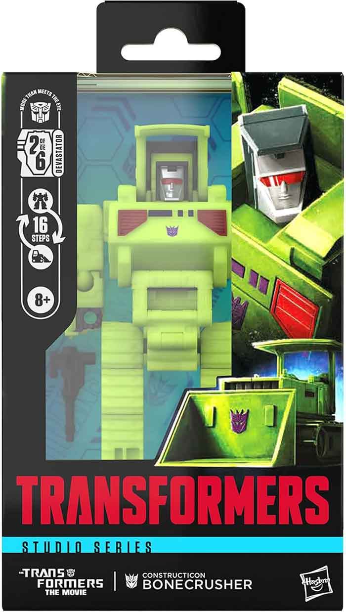 Transformers Studio Series Constructicon 5 Inch Action Figure Deluxe Class (2025 Wave 1) - Bonecrusher (Sub-Standard Packaging)