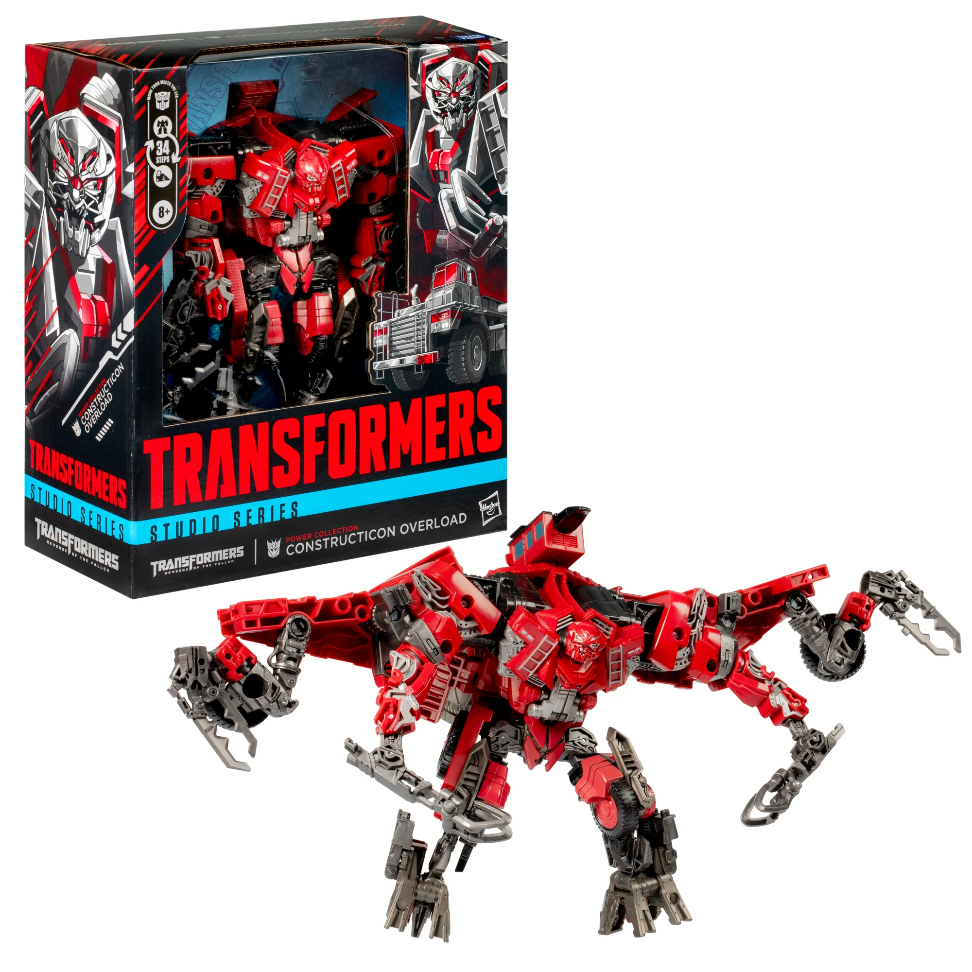 Transformers Studio Series 8 Inch Action Figure - Revenge of the Fallen MTMTE Collection Constructicon Overload Exclusive - Image 2