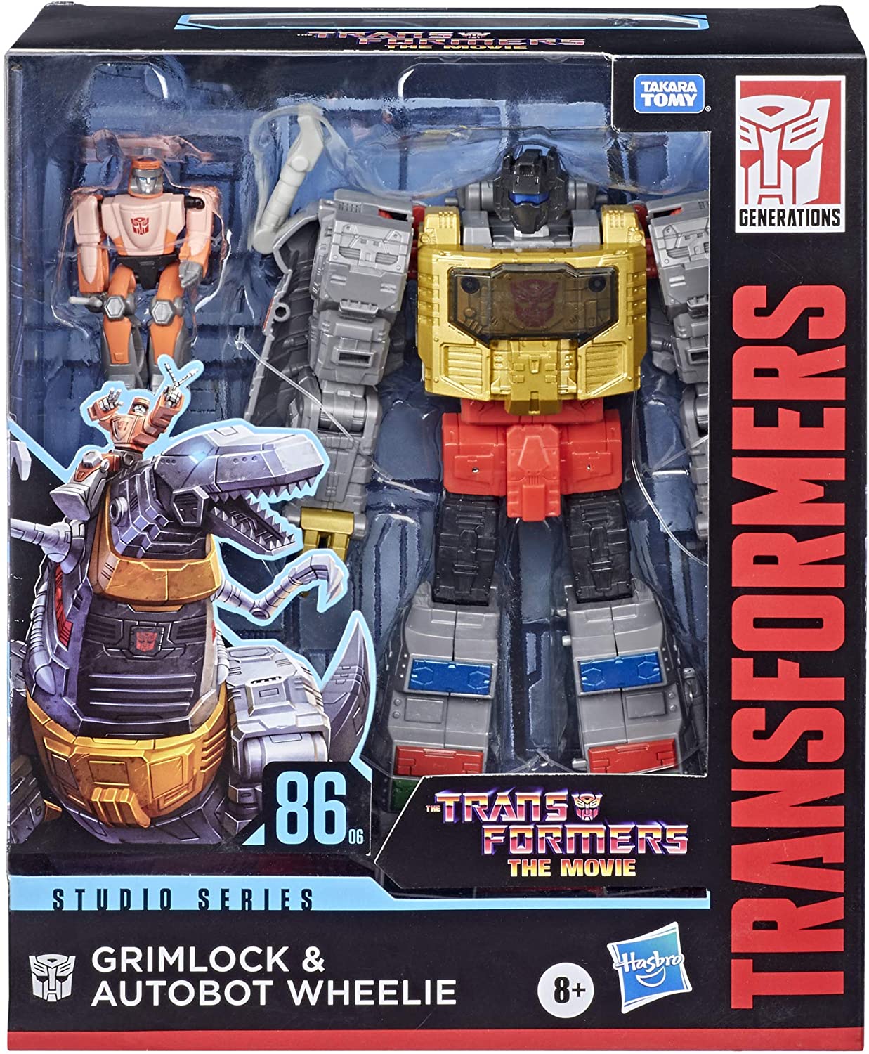 Transformers Studio Series 8 Inch Action Figure Leader Class (2021 Wave 1) - Grimlock #86-06 (Previously Openned. Returned Item)