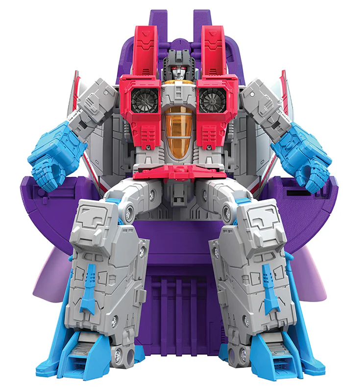 Transformers Studio Series 8 Inch Action Figure Leader Class (2021 Wave 4) - Coronation Starscream - Image 4