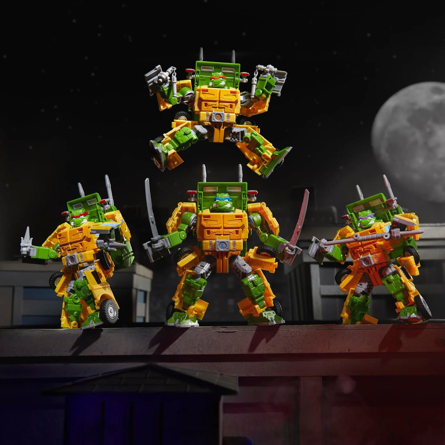 Transformers x Teenage Mutant Ninja Turtles 7 Inch Action Figure Deluxe Class - Toy Party Wallop (4 Different Heads) - Image 3