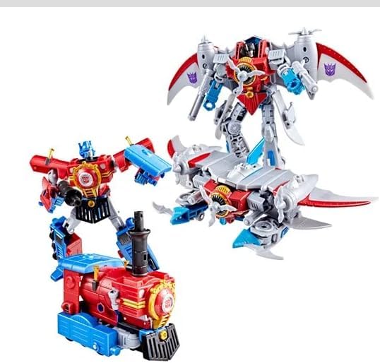 Transformers Timelines 5 Inch Action Figure Deluxe Class - Hearts of Steel Comic Edition Optimus Prime and Starscream - Image 2