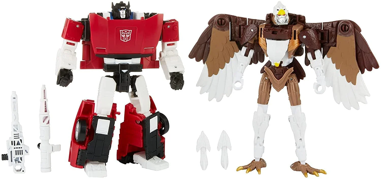 Transformers War For Cybertron 6 Inch Action Figure Deluxe Class Exclusive - Sideswipe & Maximal Skywarp - Image 3