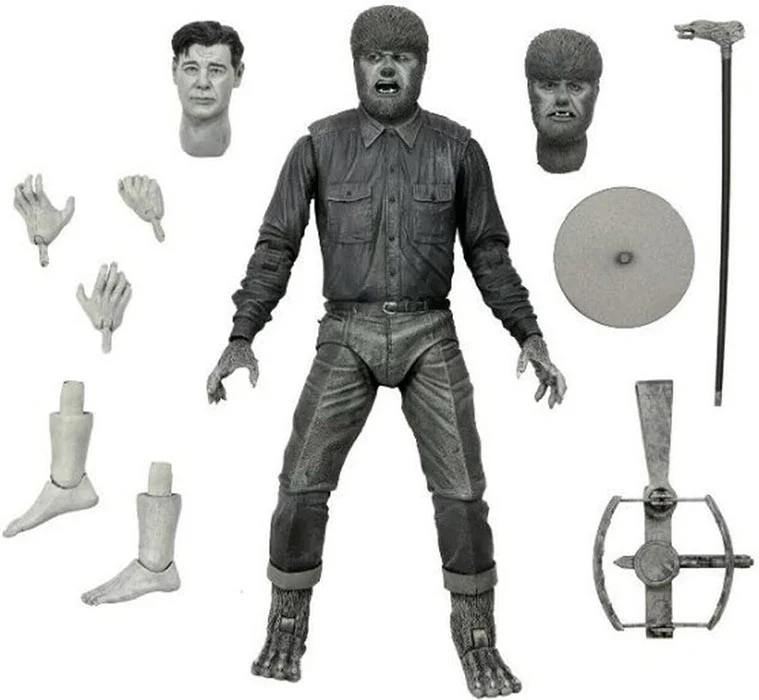 Universal monsters 7 Inch Action Figure Ultimate - Wolf Man Black & White - Image 2