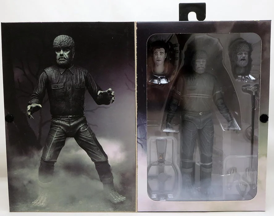 Universal monsters 7 Inch Action Figure Ultimate - Wolf Man Black & White (Shelf Wear Packaging)