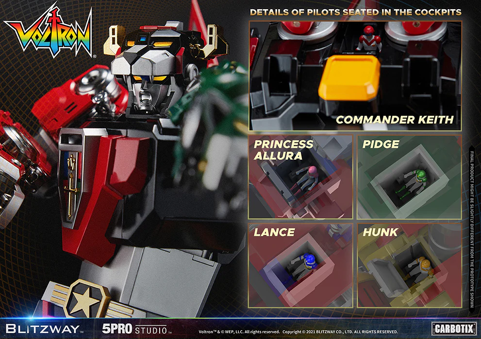 Voltron Defender Of The Universe 15 Inch Action Figure Carbotix - Voltron - Image 3