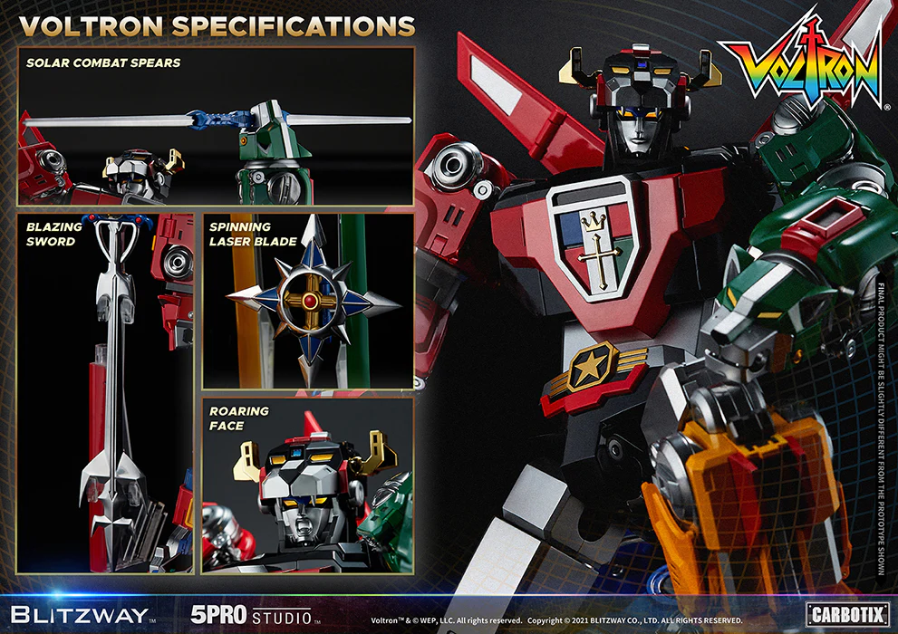 Voltron Defender Of The Universe 15 Inch Action Figure Carbotix - Voltron - Image 4