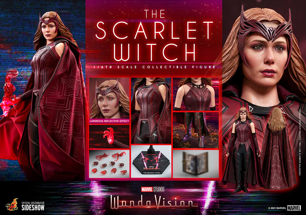 Wandavision 11 Inch Action Figure 1/6 Scale - The Scarlet Witch 907935 - Image 3