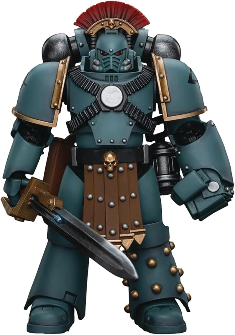 Warhammer 40000  5 Inch Action Figure 1/18 Scale  - Sons of Horus MKIV Tactical Squad Sergeant with Power Fist
