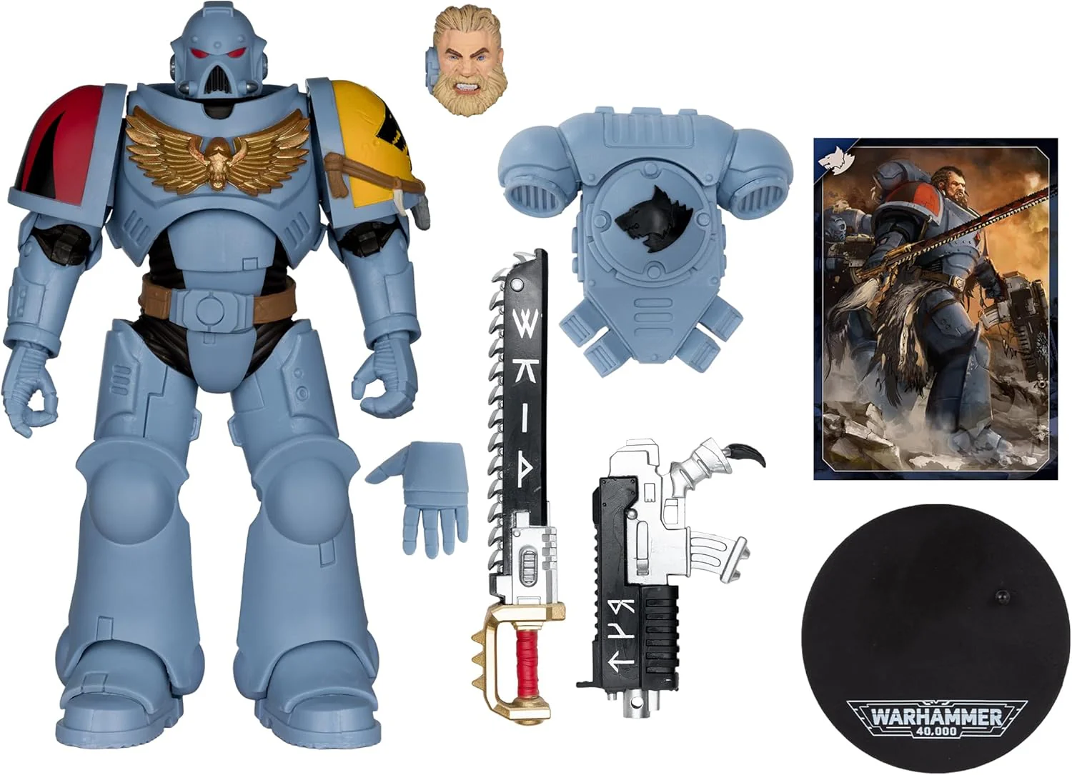 Warhammer 40000 Dawn Of War 7 Inch Action Figure - Grey Hunter Space Wolves - Image 2