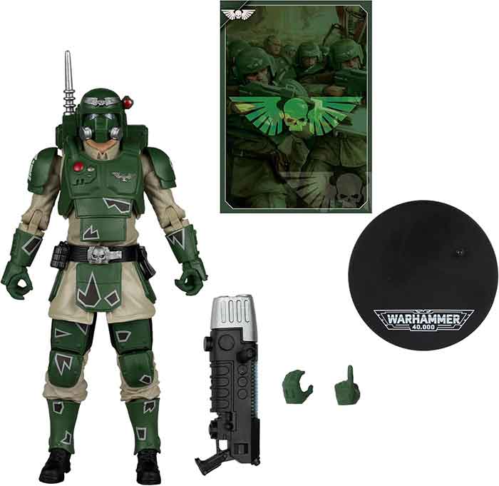 Warhammer 40000 7 Inch Action Figure Wave 9 - Kasrkin (Astra Militarum) (Sub-Standard Packaging) - Image 2