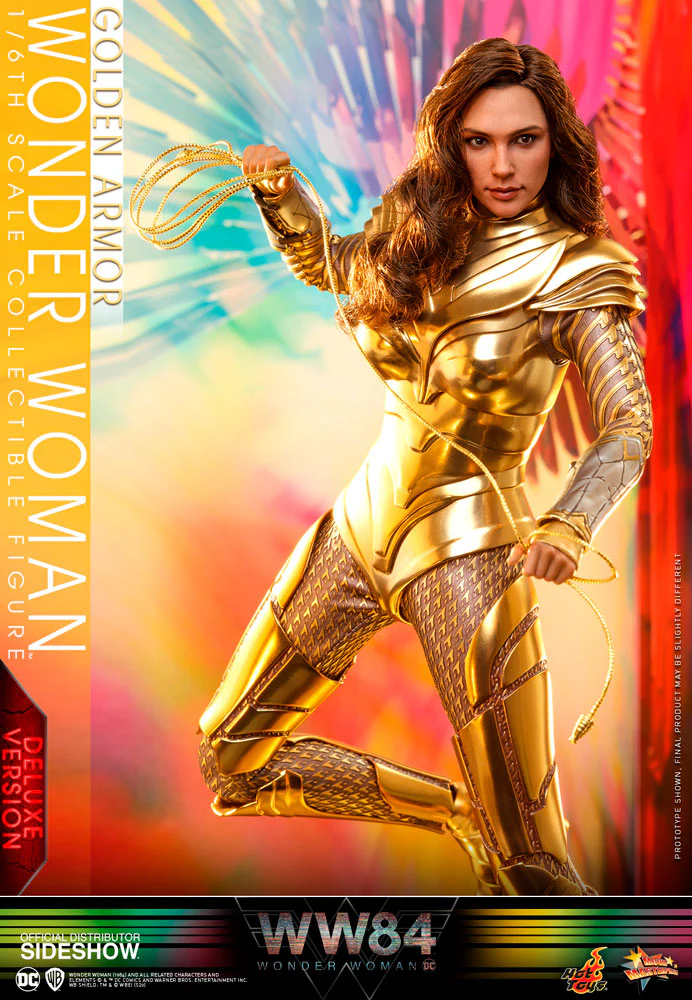 Wonder Woman 1984 12 Inch Action Figure 1/6 Scale Series - Golden Armor Wonder Woman (Deluxe) Sideshow 906348 - Image 3