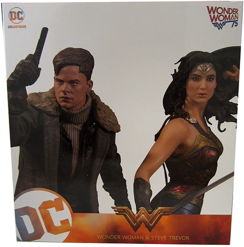 Wonder Woman Movie 13 Inch Statue Figure - Wonder Woman & Steve Trevor - Image 2